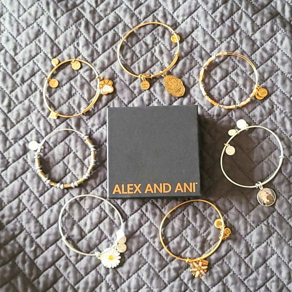 Alex and Ani bundle - 7 bracelets